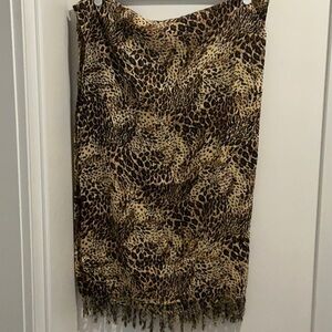 Leopard Print Sarong 42x60